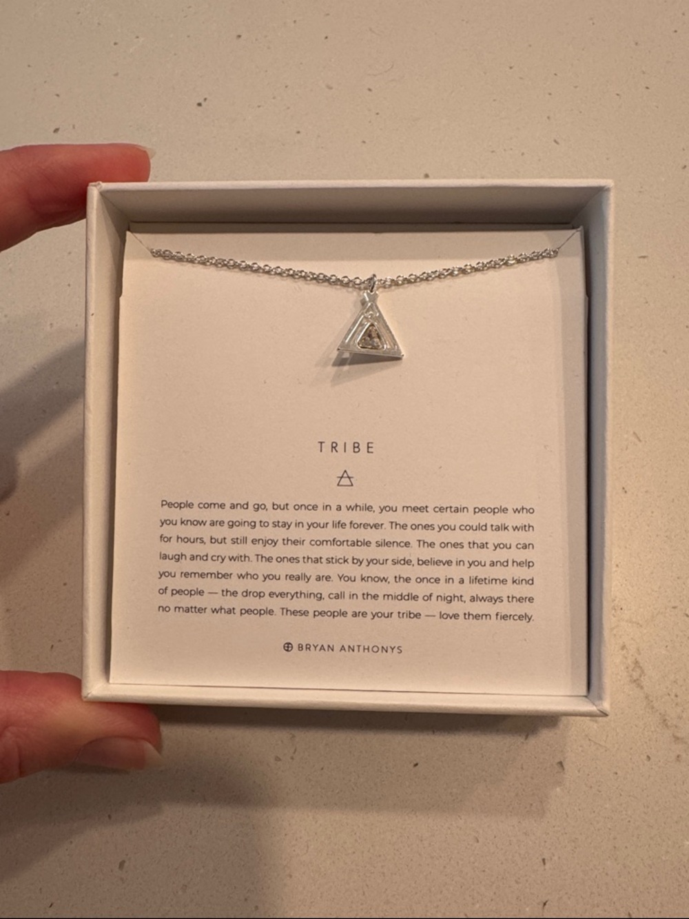 Bryan Anthony’s Tribe Triangle Pendant Necklace - Silver